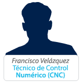 Francisco Velázquez: Técnico de Control Numérico CNC Athair